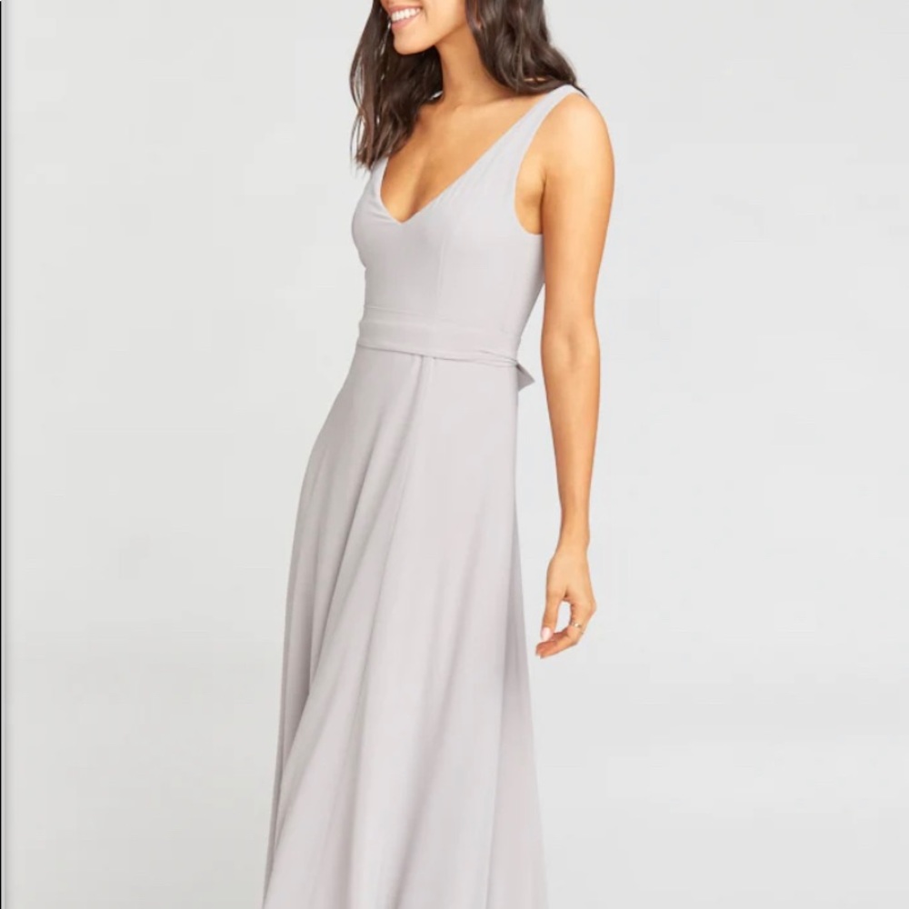 Show Me Your Mumu Jenn Maxi Dress (dove gray)
